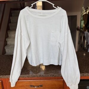 Aerie Off-White Relaxed Sweatshirt